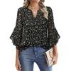 My Garderobe Authorization Damenblusen Chiffon Rüschen Kurzarm V-Ausschnitt Business Casual Tops Sommer süßes Hemd