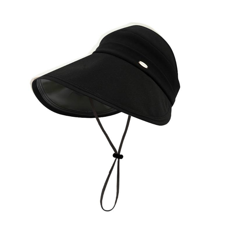 Sunscreen Bucket Hat Women's Summer UV Protection Sun Hat Boys Breathable Widened and Raised Full Face Sunshade Empty Top Hat
