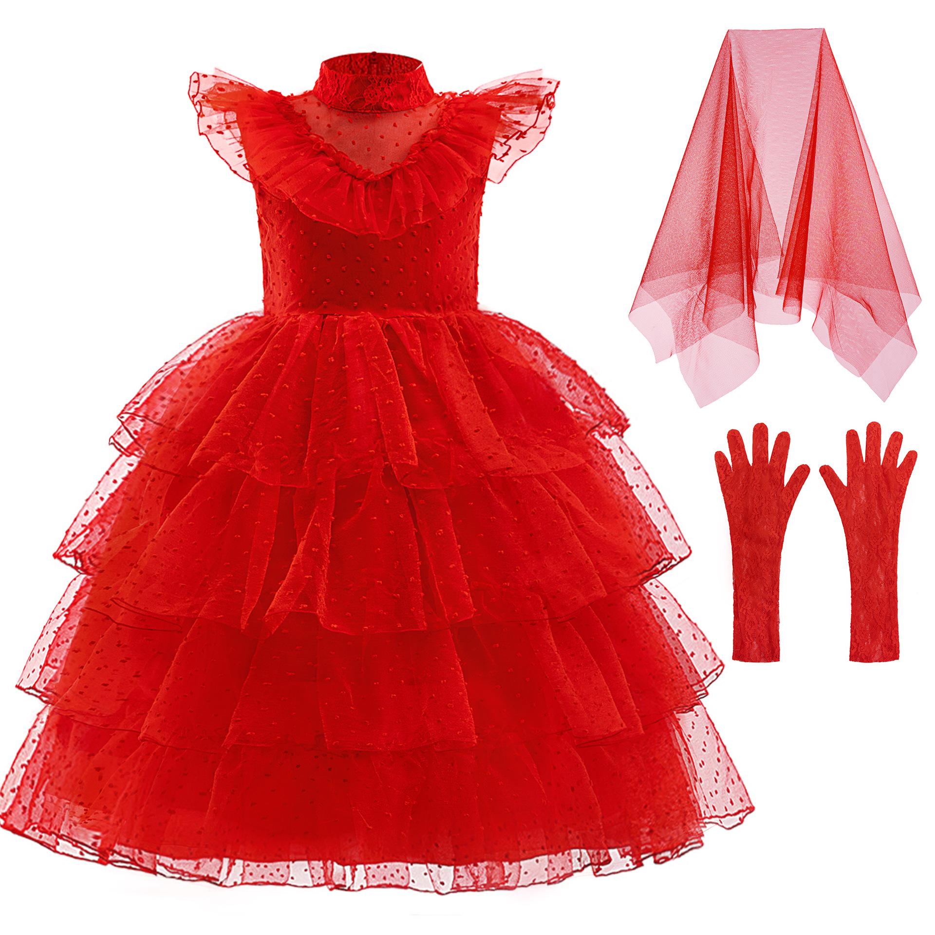 

Underworld Archmage Princess Lydia Girls Mesh Halloween Cosplay Dress 130cm/6Y