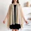 Women Lightweight Sheer Scarf Wrap with Decorative Rhinestone Detailing Long Rectangle Soft Chiffon Shawl for All Seasons