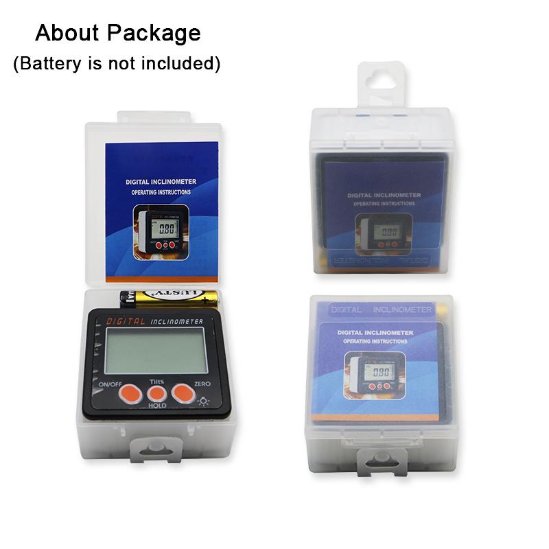 SHANHR IP65 Digital Level Protractor Inclinometer Magnetic Level Angle Meter Angle Finder Level Box Digital Angle Gauge