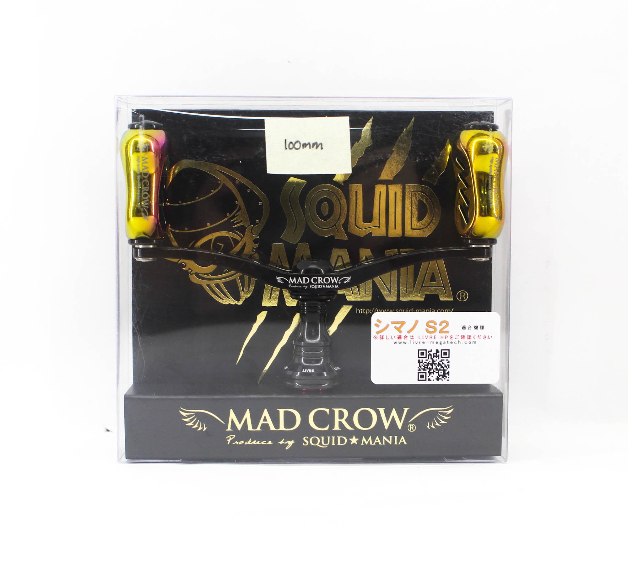 Squid Mania Madcrow Handle Knob 100mm All BK Aurora for Shimano S2 (9426)