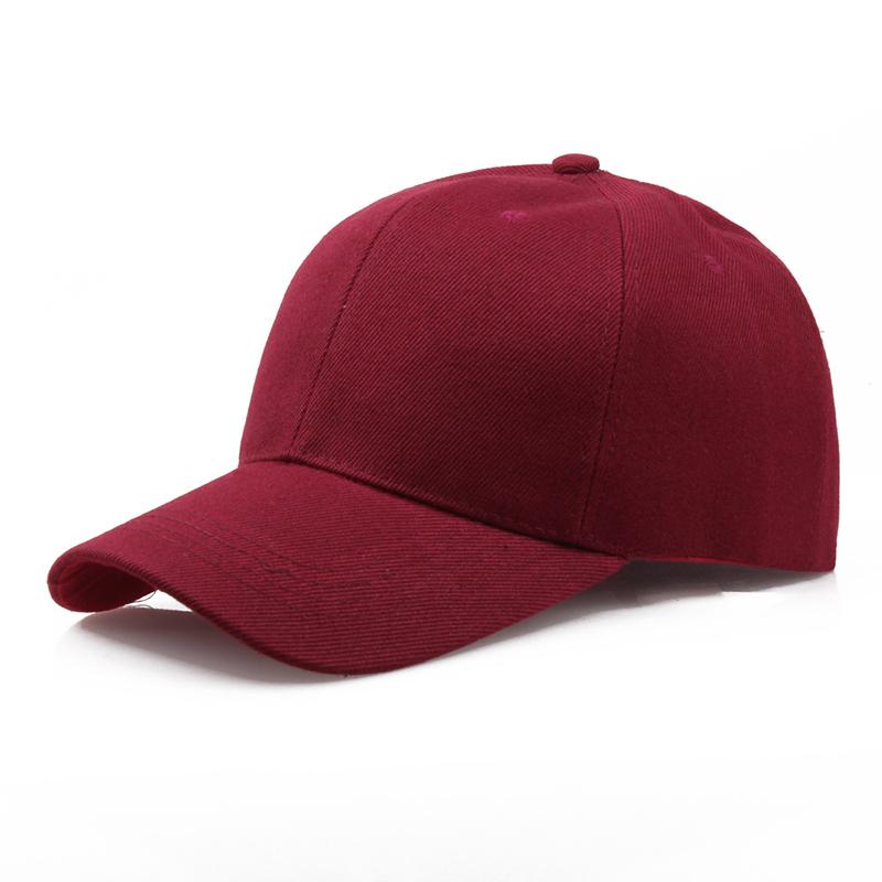 Plain Cap Baseball Strapback Adjustable Solid Blank Hat  Men Women Caps Visor