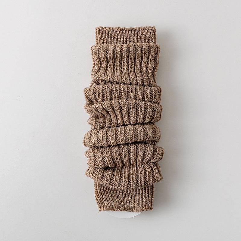 Autumn/Winter Leg Warmers Thigh High Socks Over Knee Footless Socks Knitted Long Boot Cuffs Topper Socks For Women
