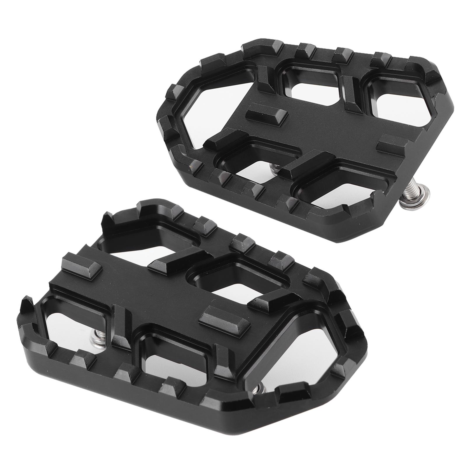 Motorcycle Wide Footrest CNC Aluminum Alloy Pedals Fit for DL650 DL1000 VSTROM 650XTCelsius1000XT(Black )