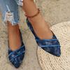 Damskie Jeansowe Płaskie Wsuwane Codzienne Buty Duże Rozmiary 36 43