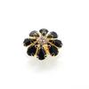 33 * 33MM2Pcs/Lot Floral Diamond Button Fashion DIY Shirt Sweater Suit Versatile Alloy Clothing Buckle Accessories