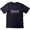 Camiseta de banda con estampado trasero de alto relieve del logo de SLIPKNOT