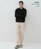 MUSINSA STANDARD Washable Supima Cotton Long Sleeve Knitted Polo Shirt [Black]