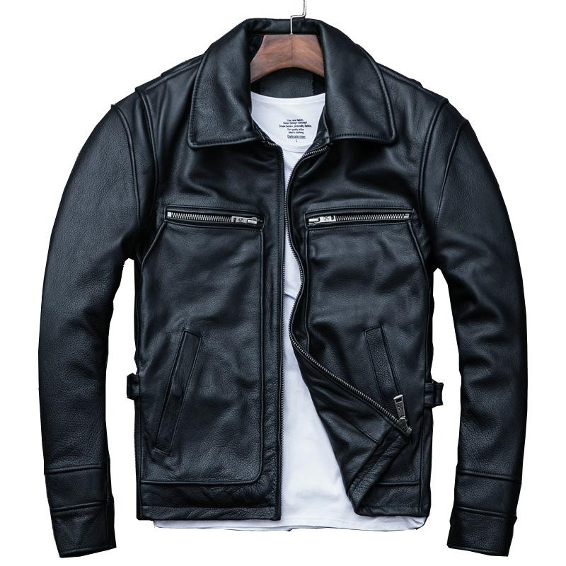 Spring and Autumn New Spring and Autumn Single Men's PU Leather Slim Locomotive Leather Jacket Jacket Men's Clothing