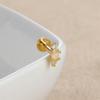 Sterling Silver Opal Threaded Cartilage Stud Earrings