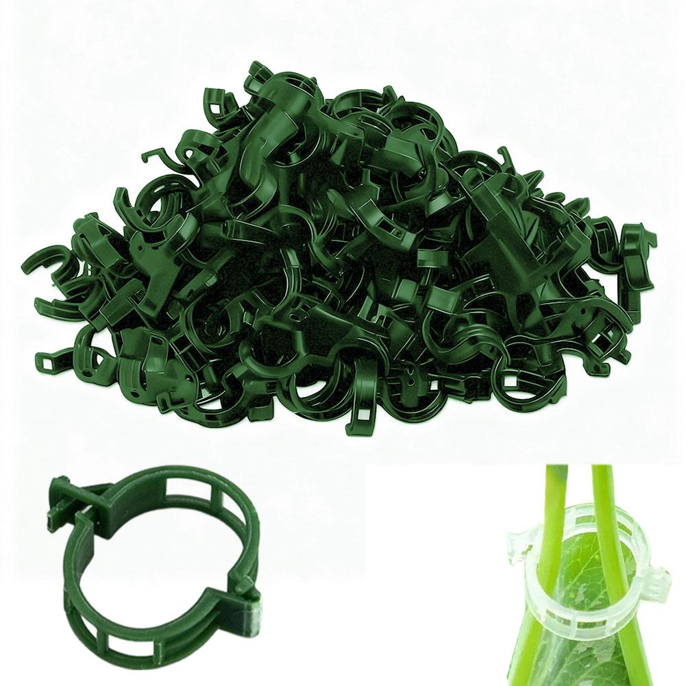50PCS Heavy-Duty Plant Support Clips for Garden Vines | Adjustable Trellis Tomato Clips for Cucumbers Grapes & Melons