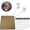 LOTIKOU 9.84'' American Flag Glass Window Hanging, Flag Stained Glass Window Panel, American Flag Glass Window Panel for Home Office Outdoor Decor