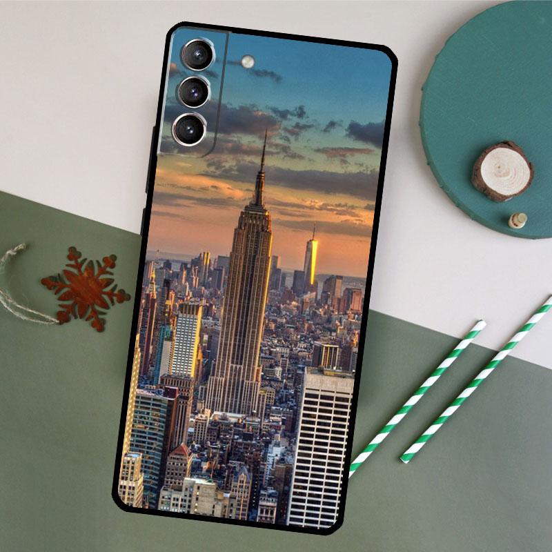 New York City Phone Case For Samsung Galaxy S26 S24 Ultra S20 S21 S22 S23 S25 Plus S10 S25 FE Back Cover