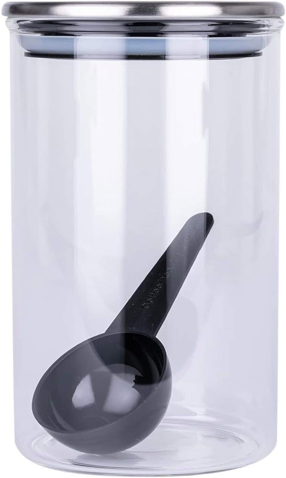 

CASUAL PRODUCT Standard Glass Canister with Stainless Steel Lid, 600ml, 576867, Heat-Resistant Glass