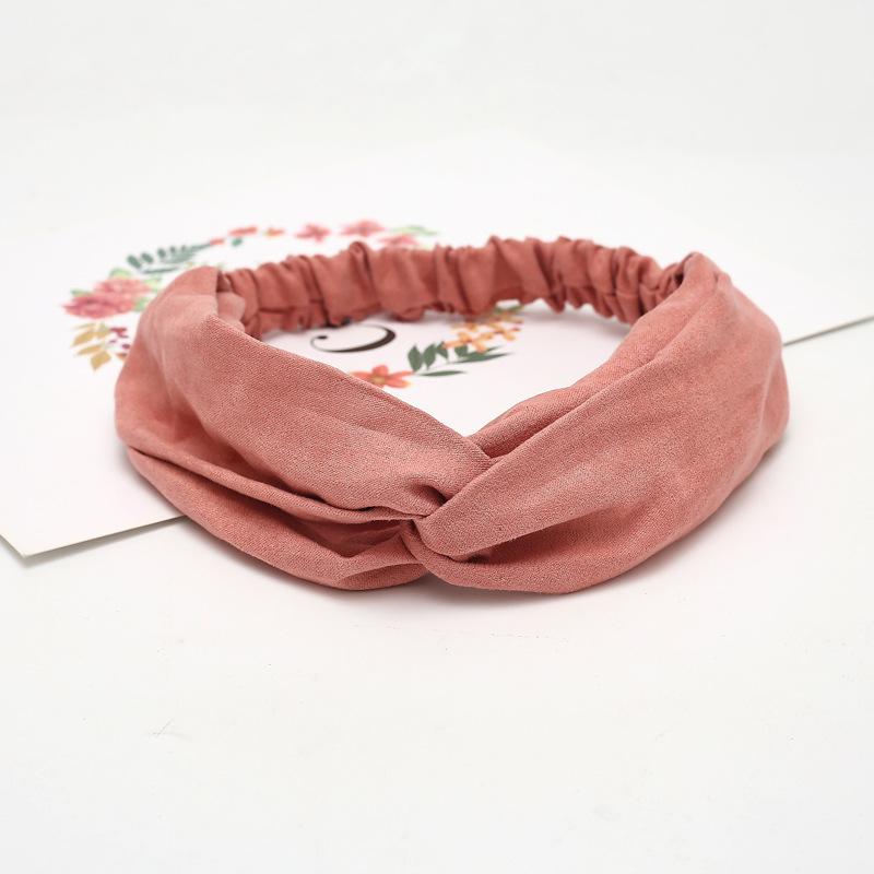 Damen Sommer Scrunchie Stirnband Weich, Stilvolles Cross-Knoten-Design, Elastisches Haaraccessoire für Lässige und Modische Looks, Mode Haaraccessoire