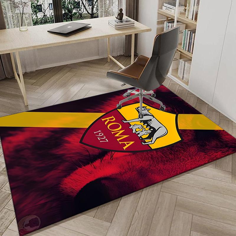 Rome Football club Printed Area Rug for Office, Chair Rug, Decorative Carpet Floor Mat, Large Size Fan gifts Christmas gifts