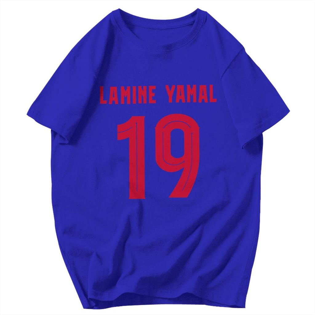 Men T Shirt Lamine Yamal No 19 Unique Y2K Graphic Quality Unisex Clothes T Shirts
