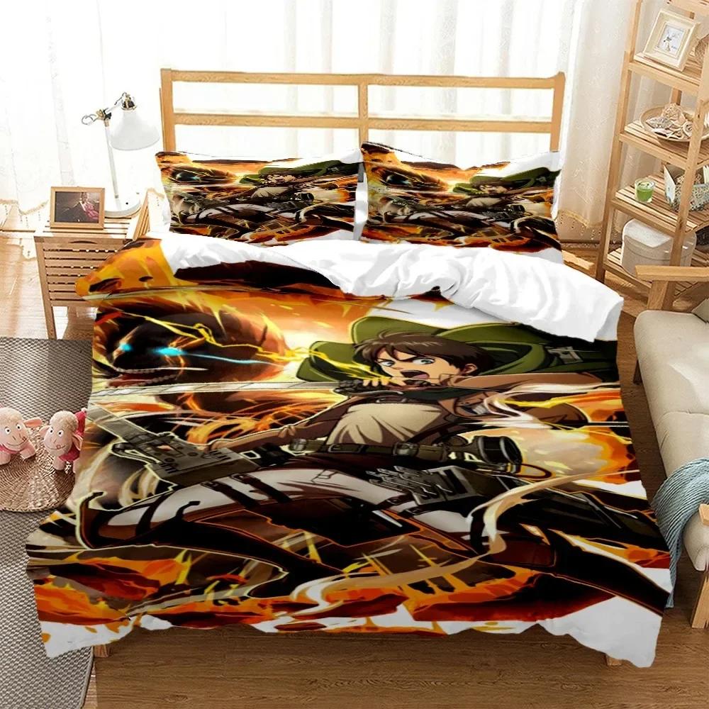Japanese Anime Polyester Bedding Sets Boys Covers Boys Duvet Cover Set For Teens Bedding Set Cover Pillowcase