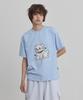 WAIKEI Vintage Cloud Archive Stitch Short Sleeve T-Shirt Sky Blue