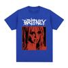 Britney Spears Metal Rock Graficzny T-shirt Damska Moda Hip Hop Koszulki Harajuku Vintage Krótki Rękaw T-shirt
