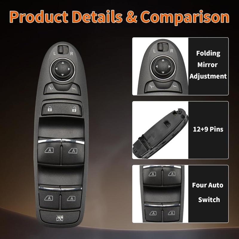 Electric Power Window Switch for Nissan Infiniti JX35 QX60 Q50 2014- Front Left Glass Lifter Replace Button Car Accessories