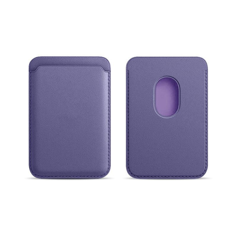 Elegante Tarjetero Antigolpes Magsafe Para 14 13 Y 15 Pro En Rojo Cereza