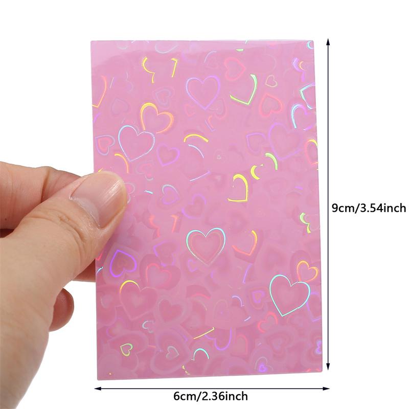 50pcs/pack Colored Korean Idol Photo Card Holder Photocard Sleeves Photo Anti-scratch Card Protective Case