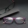 4PCS Elegant Floral Reading Glasses for Women - Square Full Frame Reading Glasses