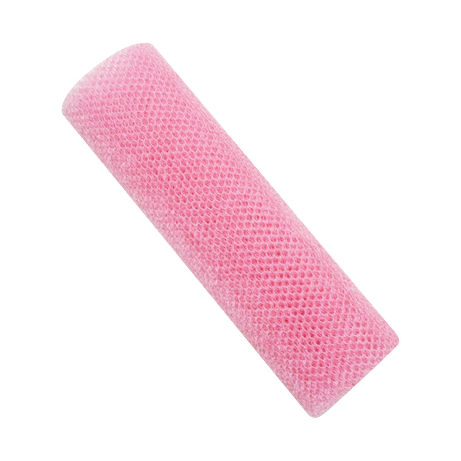 

Чистая губка, отшелушивающая сетка, длинная чистая губка для ванны, отшелушивающая и разглаживающая кожу для душа One Size розовый