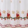 American Style Christmas Door Curtain Embroidered Gift Living Room Bedroom