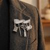 DIY Tailor Tools Brooch Vintage Metal Corsage Ornament Unique Sewing Supplies Brooch  Daily Wear