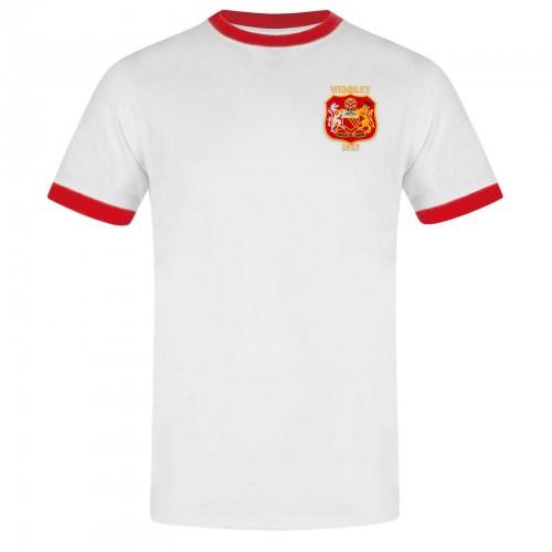 Fan Originals Mens United Wembley 1957 Crest Crew Neck T-Shirt