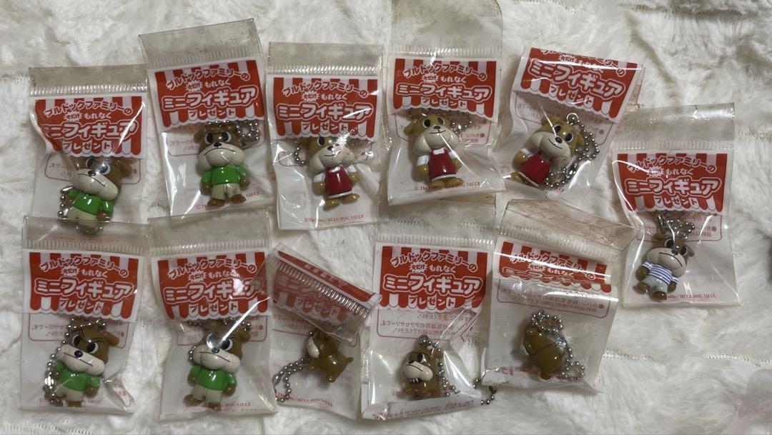 

[USED] Bulldog Sauce Bulldog Family Figure Mascot Keychain