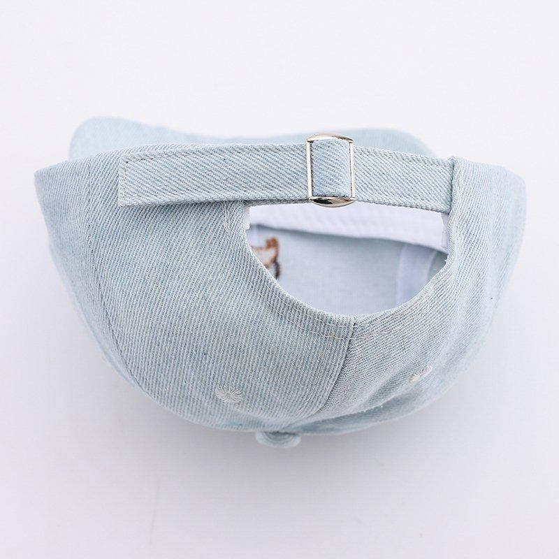 Cute Dog Embroidery Baby Baseball Cap Summer Short Brim Infant Boy Girl Peaked Hat Adjustable Toddler Casual Sunscreen Caps