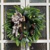 Ghirlanda di Natale Con Pigna di Pino di Natale Ago di Pino Noel Decorazioni di Capodanno Decorazione Ghirlanda per Casa Forniture per Feste