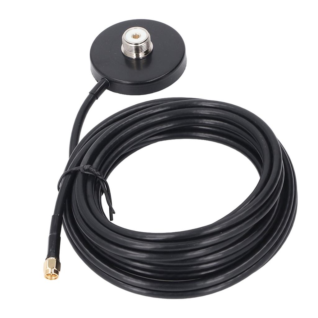 Magnetic Antennae Base Water Resistant Car Radio Antennae Magnet Mount with 5M RG58 Cable SMA Male to PL 259 SO 239 UHF