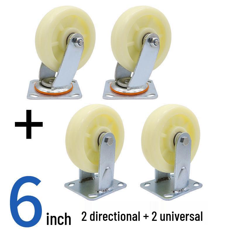 Сверхпрочные нейлоновые поворотные ролики: 4, 5, 6, 8 дюймовые промышленные колеса для тележек