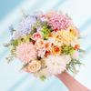 1PC Artificial Flowers Wedding Bride Bouquet Valentine's Day Garden Festival Vases Home Room Decor Fake Silk Roses Hydrangea Diy