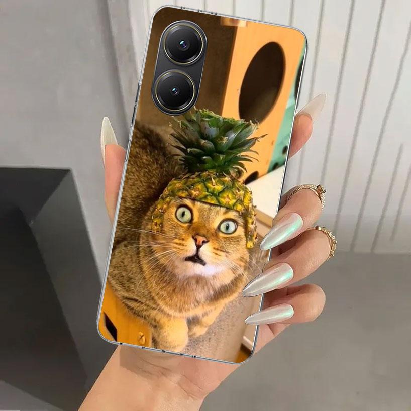 Pet Cat Funny Memes Phone Case for Xiaomi Poco X5 X6 X7 Pro F7 Ultra M7 Redmi 15 15C 13 13C 12 12C 10 10A 10C 9 9A 9C 9T Shell P