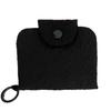 Women's Retro Fabric Pleated Coin Purse: Multi-Layer Holder for Coins, Cards, and Earphones