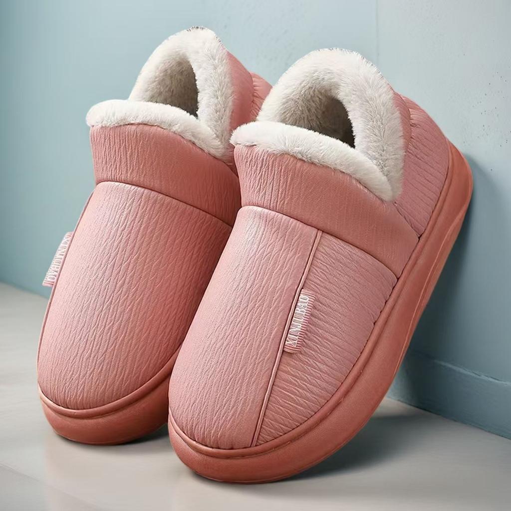 Women's Winter Indoor Couple's Thick-soled Lined Thickened Outer-wearing Warm Cotton Shoes for Men