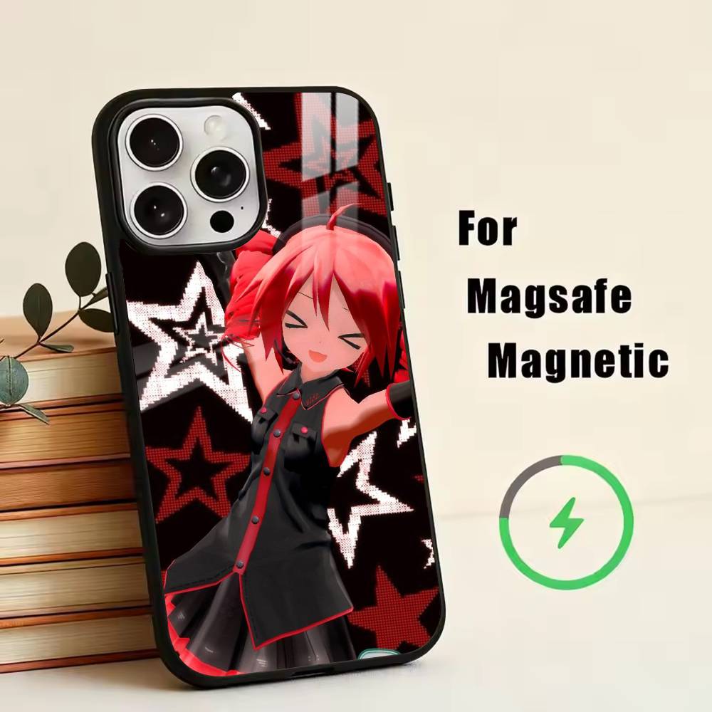 TM-Kasane Teto Get To Me Phone Case For iPhone17,16,15,14,13,12,11 Plus,Pro Magnetic For Magsafe Wireless Charging