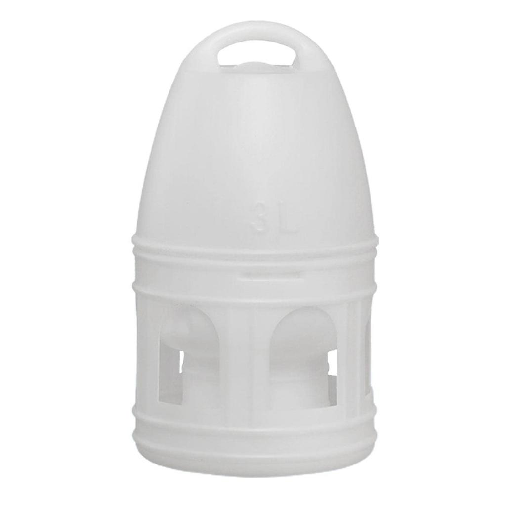 Large Capacity Bird Water Dispenser for Quail Parakeet Dove Pigeon with Hanging Handle and Easy Carry Design 3L/5L