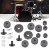 42pcs Grey+Silver+Black Drum Felt Pad Kit Non-Slip Musical Instrument Accessories For Drum Set