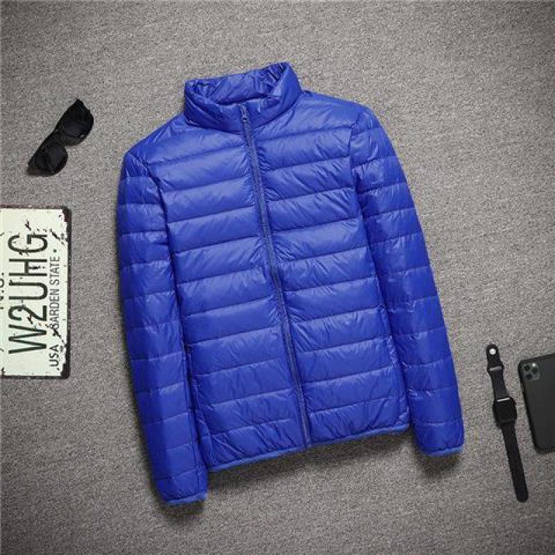 Men's 2023 Lightweight Cotton Jacket - Thin, Versatile, Stand Collar, Short, with Hood for Autumn/Winter