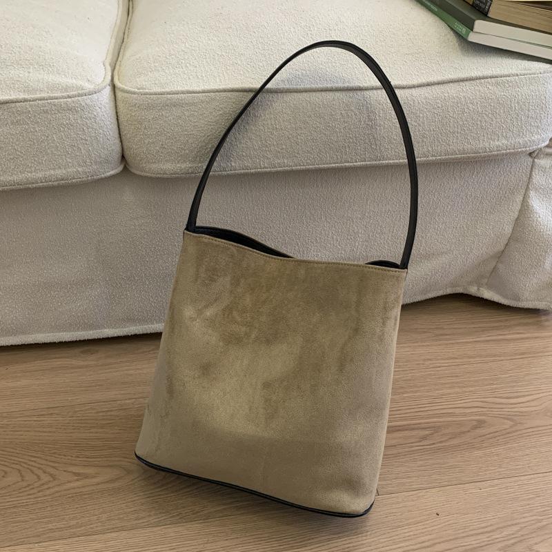 

Корейская нишевая замшевая поверхность под замшу, ретро леопардовый принт, сумка-ведро, осень 2025, новая, на одно плечо, кроссбоди, женская сумка под мышку хаки