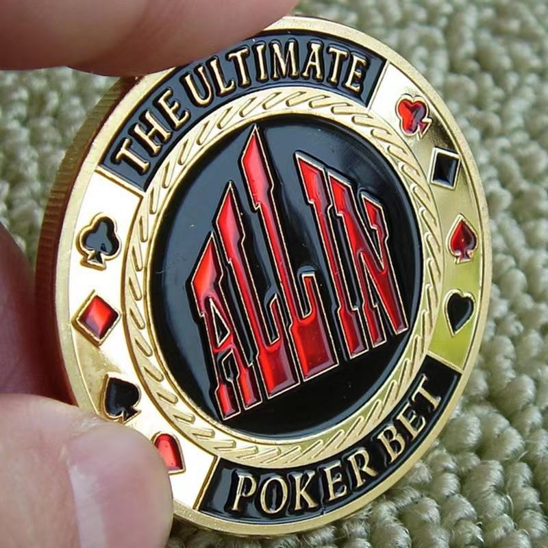Texas Hold'em, Kovové tlakové karty, Šťastné mince, Kódy domů s blindy, dealer, Plný tlak all-in, žetony, tlakové karty