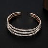 Bridal accessories, temperament full diamond open elastic bracelet multi-row claw chain pearl bracelet