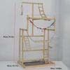 Parrot Playstand Playground Climb Cage Accessories Bird Activity Center Play Stand